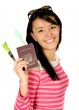girl going on vacation