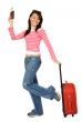girl going on vacation