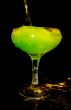  green drink in the glass