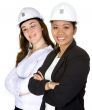 diverse architects - caucasian and asian