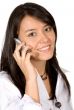 business woman on the phone