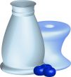 blue vase