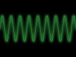 Green sine wave