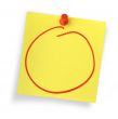 empty adhesive note