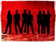textures style of people silhouettes
