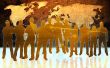 textures style of people silhouettes