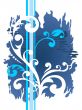 blue grunge pattern