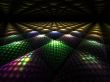 Fractal Abstact Background - 3d perspective tile design