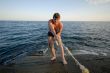 man and water