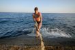 man and water