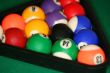 racked billiard balls, ready for the break