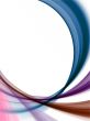 Fractal Abstract Background - Curving colors
