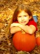 Girl with Pumpkin