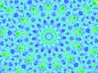 blue green kaleidoscope