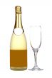 Champagne bottle and glass