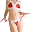 Sexy christmas stripper