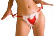 Sexy christmas bikini bottom strip