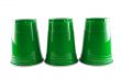 Three Green Party Cups