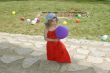 girl and balon