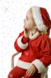 Santa helper and snowflakes