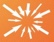 Arrows on halftone background