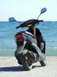 motorbike on a mooring