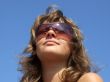 portrait of the girl in sunglasses