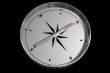 Isolated Compass Pointing North
