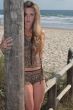 Model at the Beach
