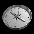 Compass Isolated on Black