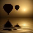 Hot Air Balloons At Eye Level