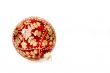 christmas ball with flake pattern