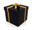 gift in black and yellow