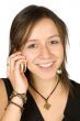 beautiful girl talking on the phone