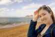 beautiful girl by the beach