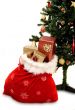 christmas tree with sack full of gifts