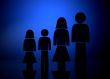 backlit family illustration