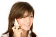 beautiful girl talking on the phone