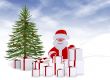 christmas card - 3d illustration