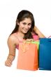 girl with shopping bags