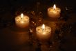 glowing christmas candles