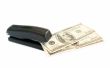 stapler with dollars