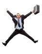 businessman jump