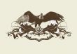 stylized  eagle