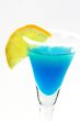 Blue Margarita in a Glass