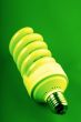 lamp on green background