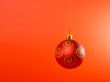 red ball with red background