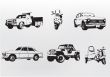 Silhouette cars.