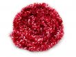 Red and Silver Christmas Tinsel Spiral