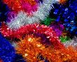 Rainbow Coloured Christmas Tinsel Texture